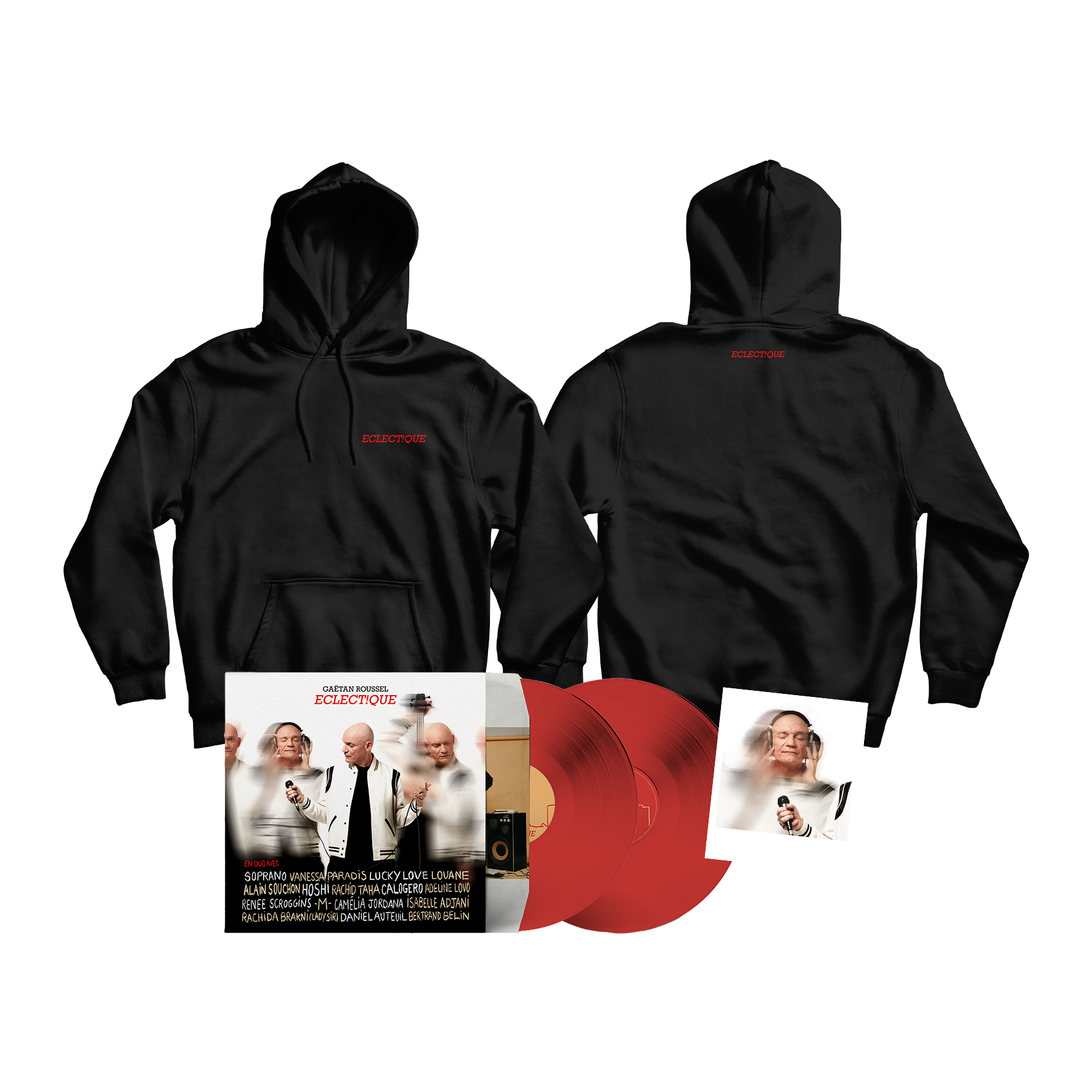 PACK VINYLE + SWEAT-CAPUCHE + POLAROID