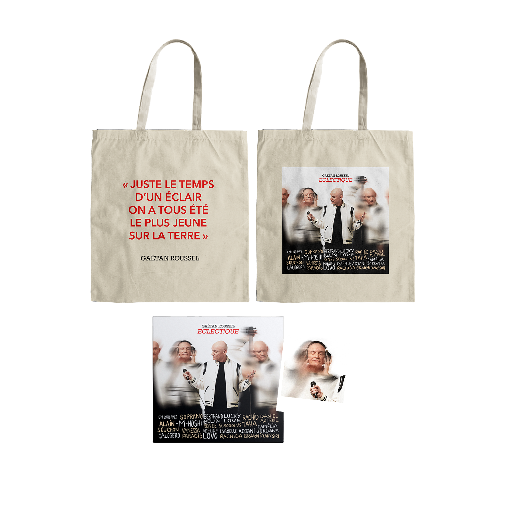 PACK TOTEBAG + CD + POLAROÏD