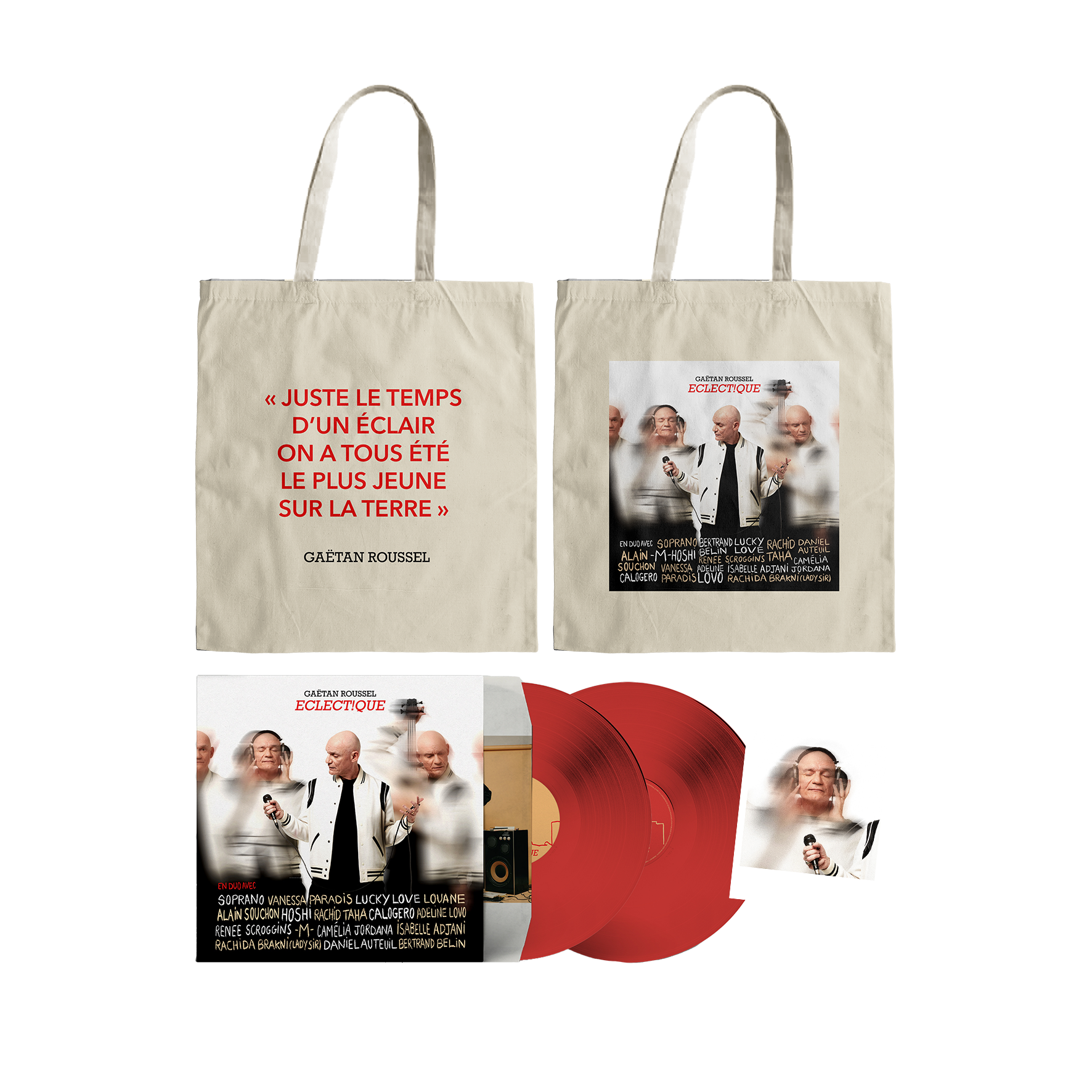 PACK TOTEBAG + VINYLE + POLAROÏD