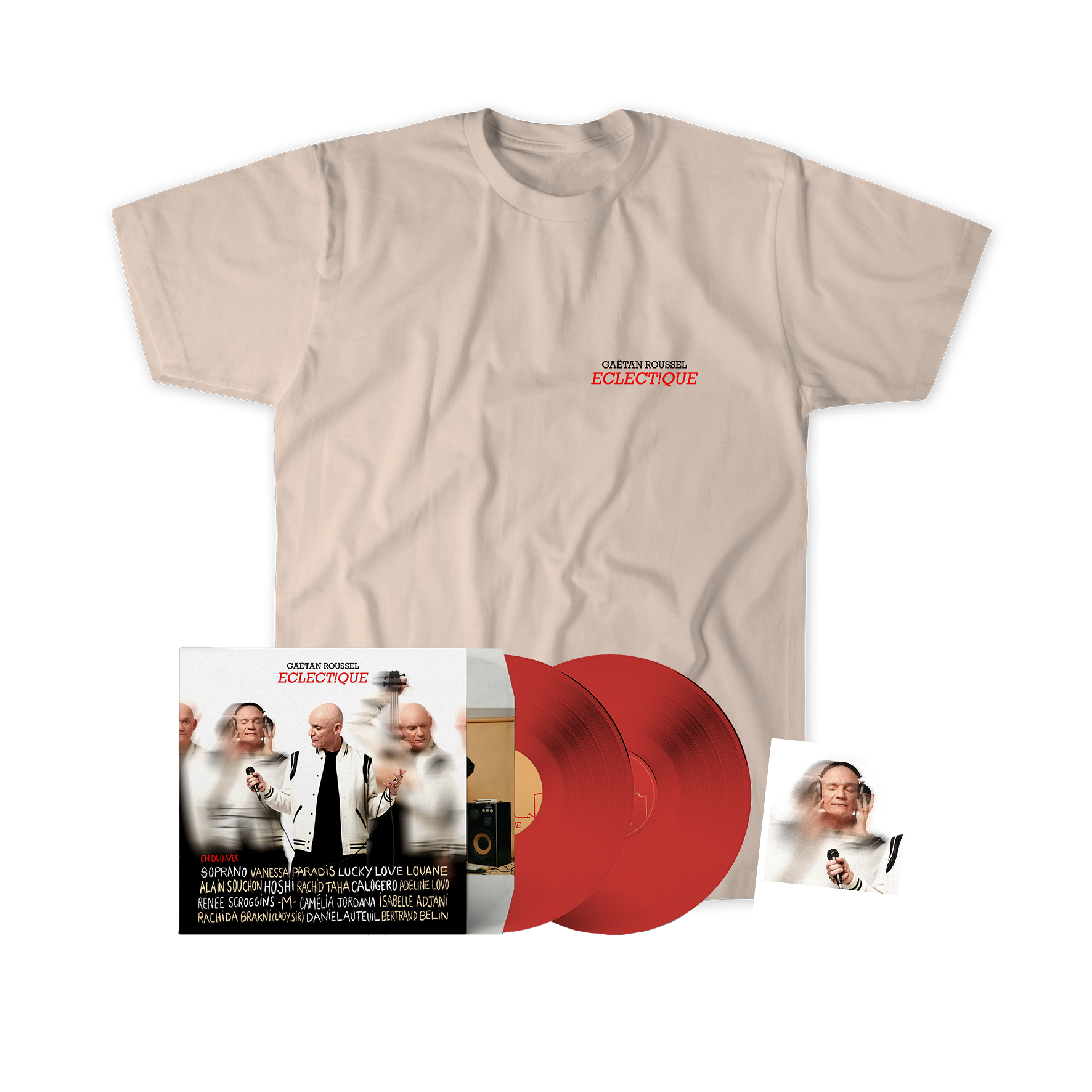 PACK VINYLE + T-SHIRT + POLAROID