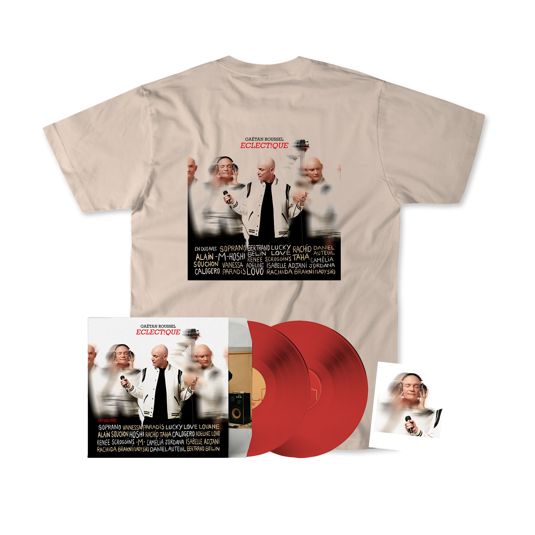 PACK VINYLE + T-SHIRT + POLAROID